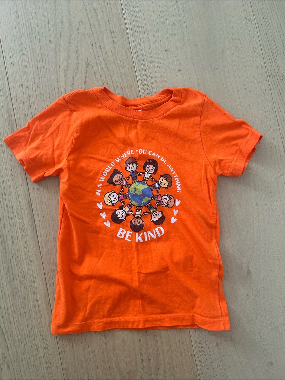 Be Kind Orange Kids T-Shirt